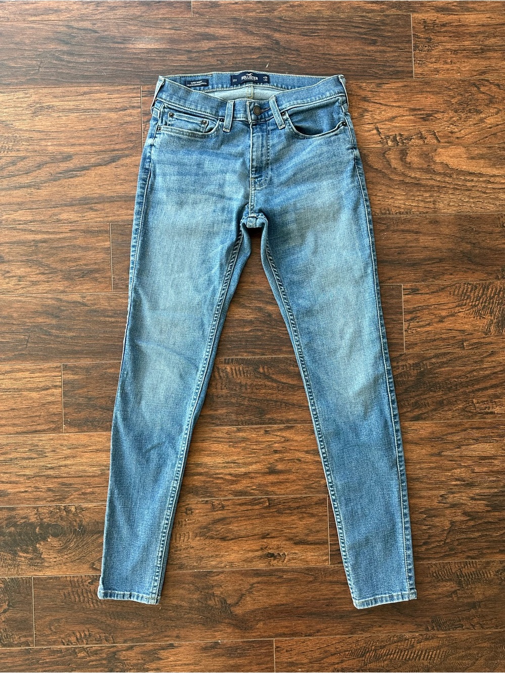 Hollister Super Skinny Jeans Mens 29x32 Advanced Stretch Medium Wash Denim